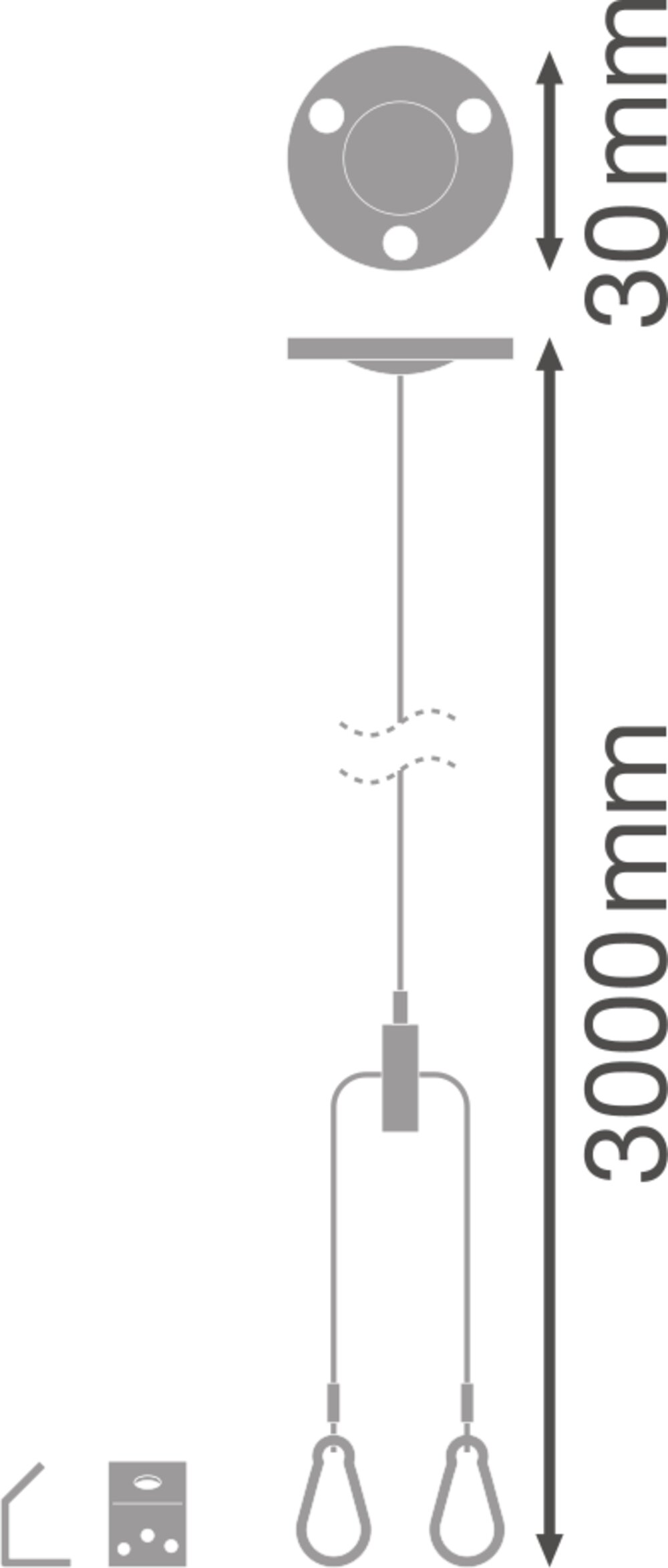 LEDVANCE GMBH PANEL 1200 Suspension Kit Pic_1
