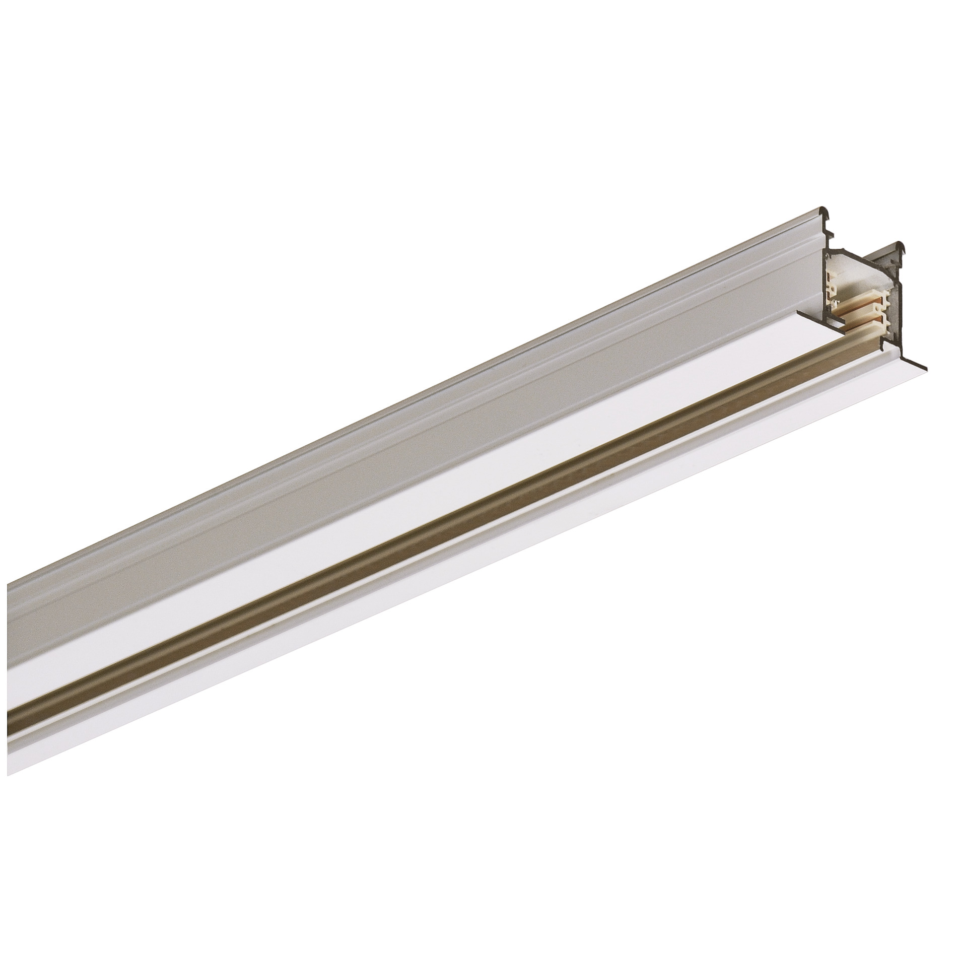 Slv EUTRAC® 3~ Einbauschiene 2m RAL9016 Pic_1