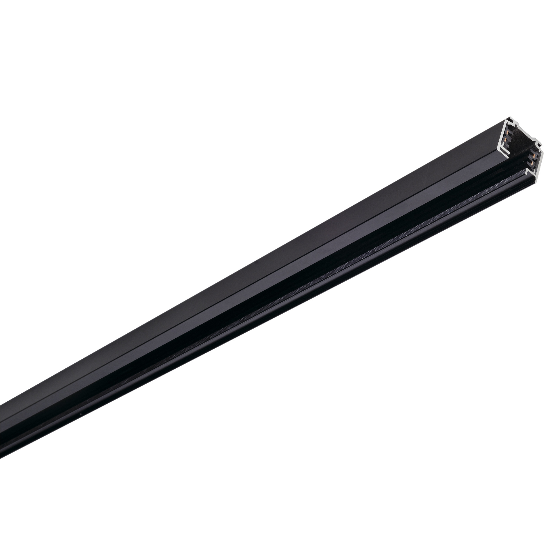 Slv EUTRAC® 3~ Aufbauschiene 2m schwarz Pic_1