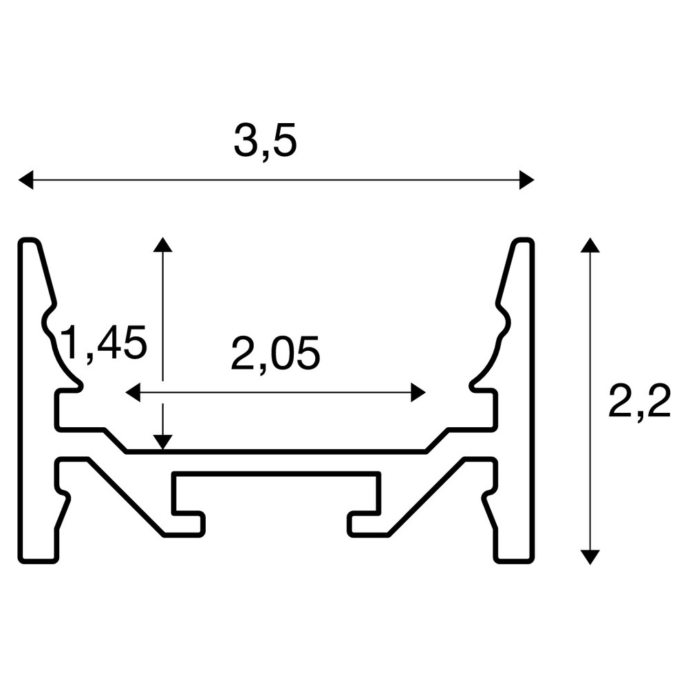 SLV ELEKTRONIK GMBH GRAZIA 20 S-Prof flat/smooth 3m alu Pic_2