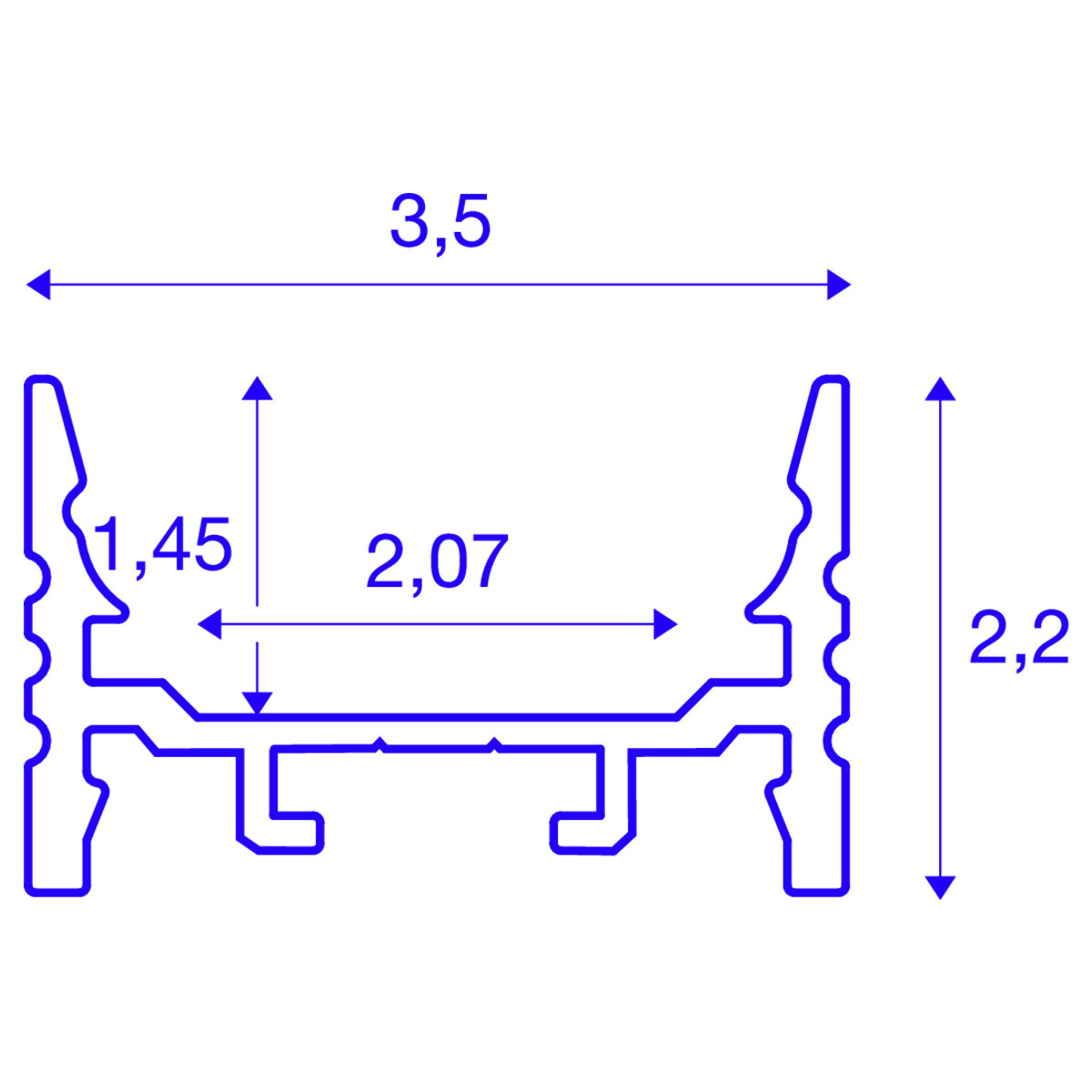 SLV ELEKTRONIK GMBH GRAZIA 20 S-Prof flat/grooved 3m schwarz Pic_1