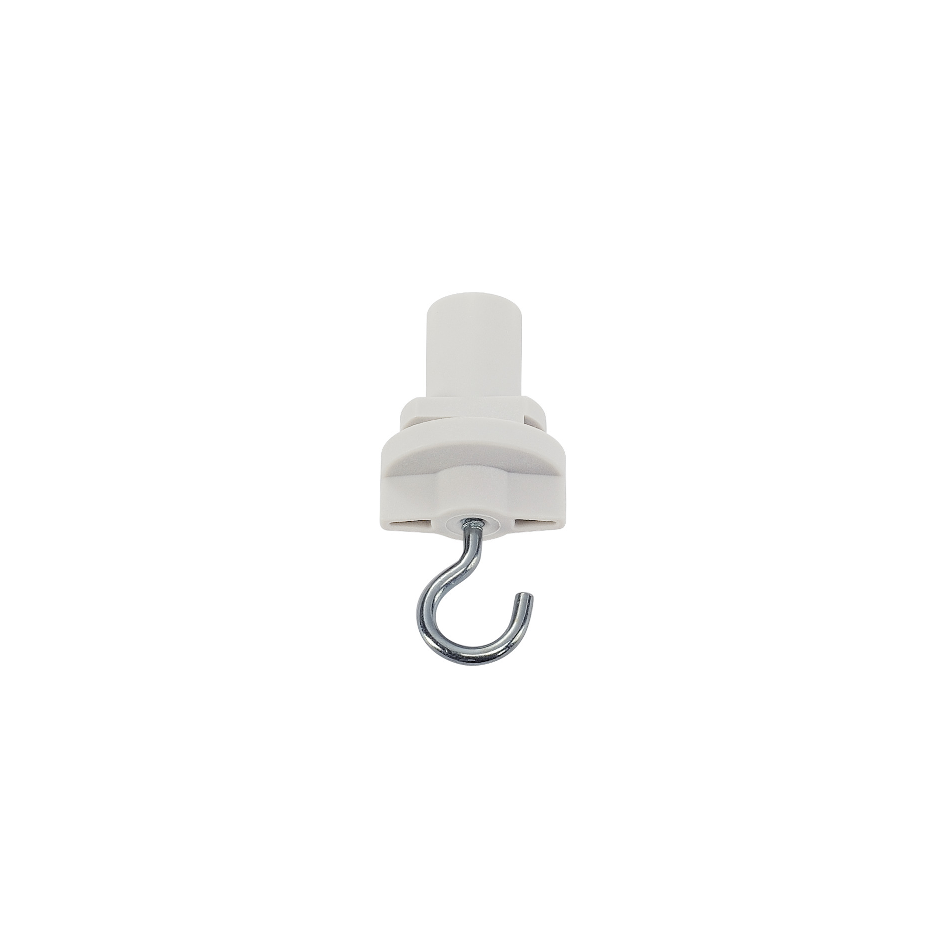 Slv S-TRACK Adapter mit Haken RAL9016 Pic_1
