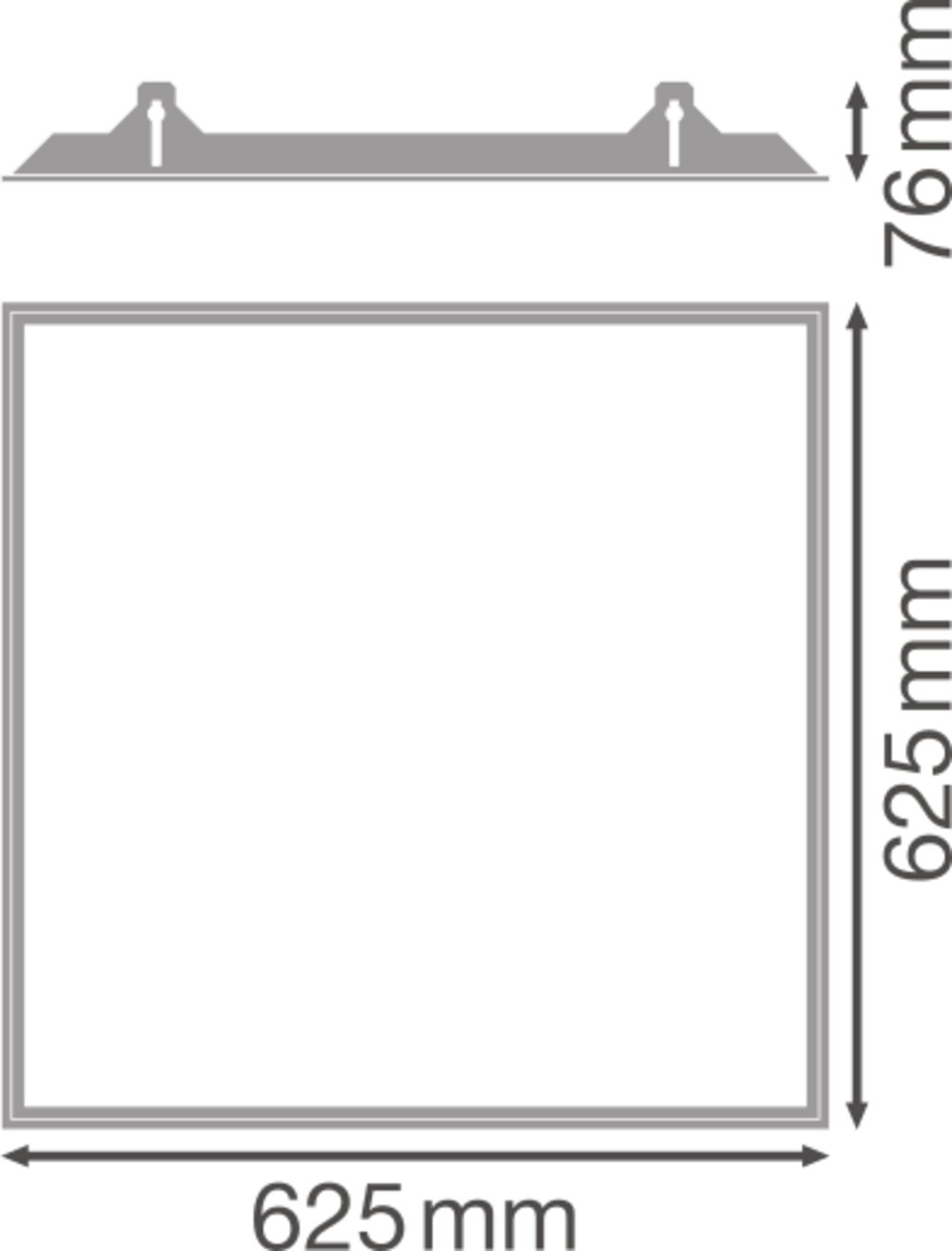 Ledvance PANEL 600 RECESSED MOUNT FRAME Pic_2