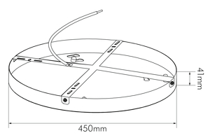Nobile Licht Deckenbefestigung für LED Pendel-Panel R600/R780 Pic_4