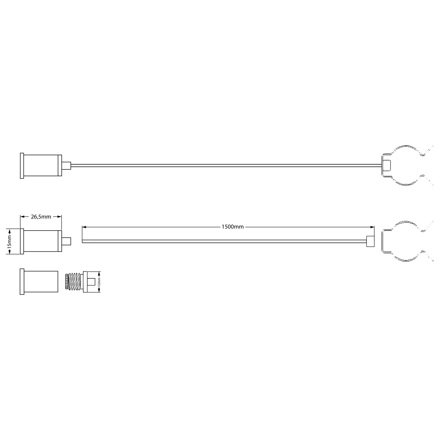 ISOLED Seilabhängung (2 Stk) für T8 Pic_1