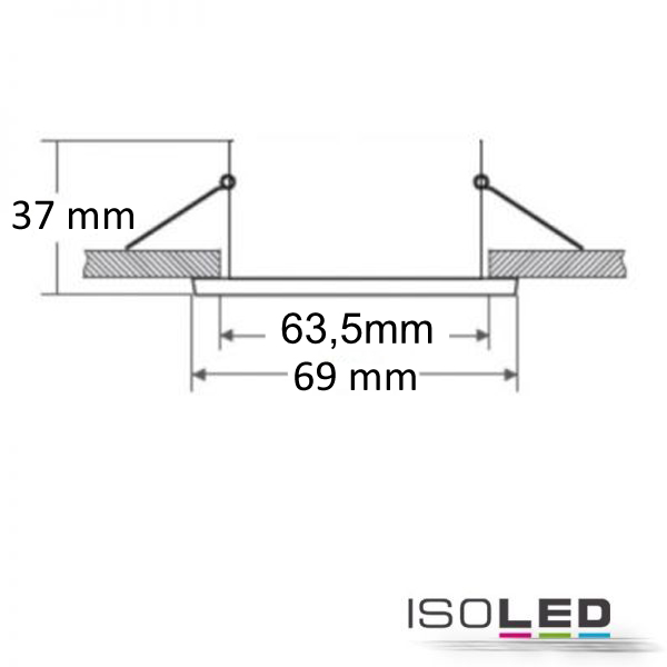 ISOLED Einbaurahmen Slim rund für GU10/MR16 Pic_2