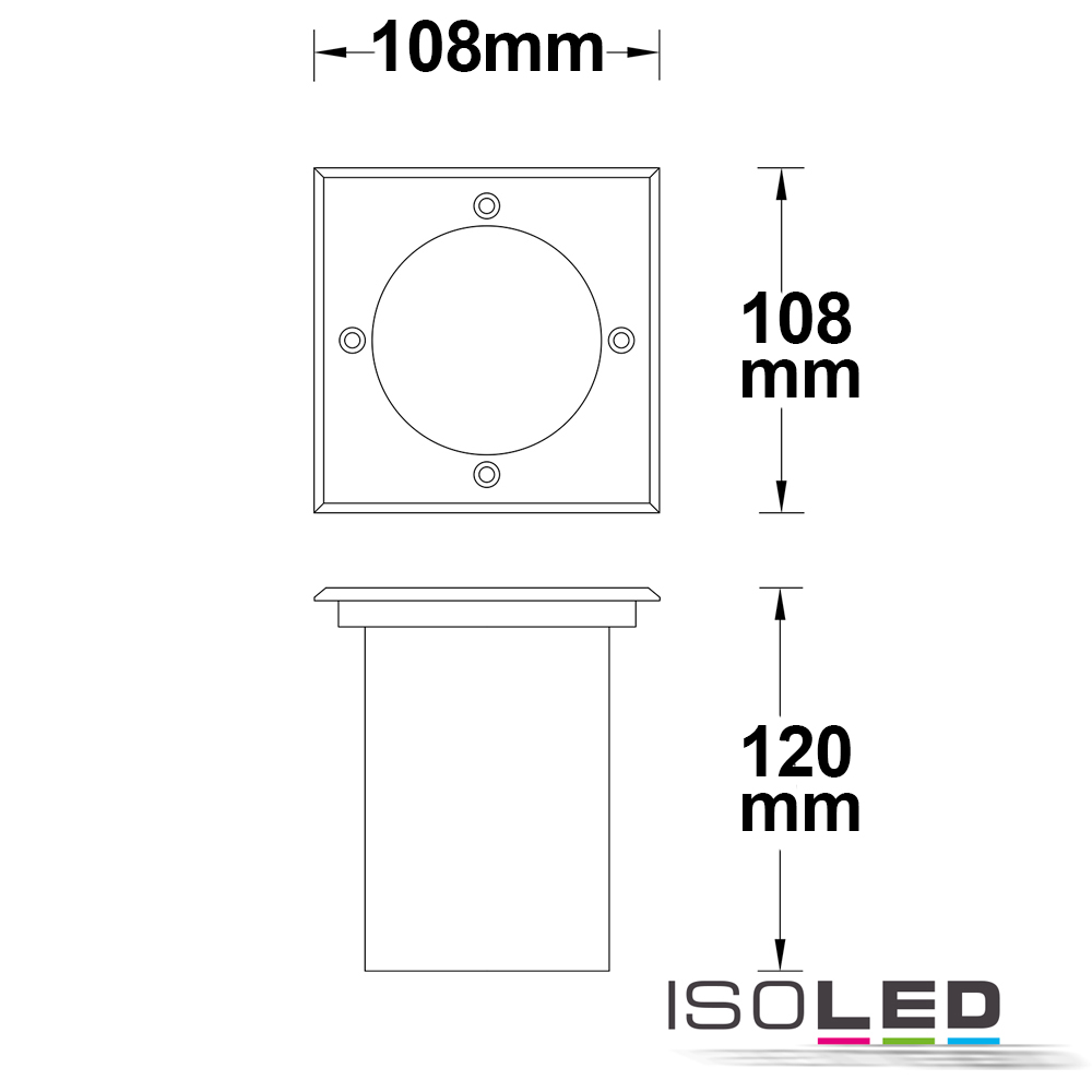 ISOLED Bodeneinbaustrahler für GU10 Pic_2