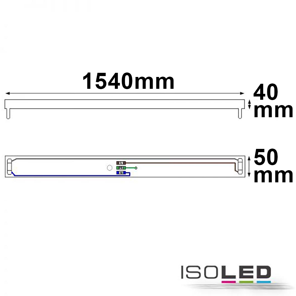 ISOLED Halterung für T8 Röhren 150cm Pic_1