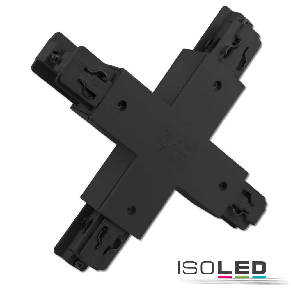 ISOLED 3-Phasen Classic X-Verbinder, schwarz Pic_1