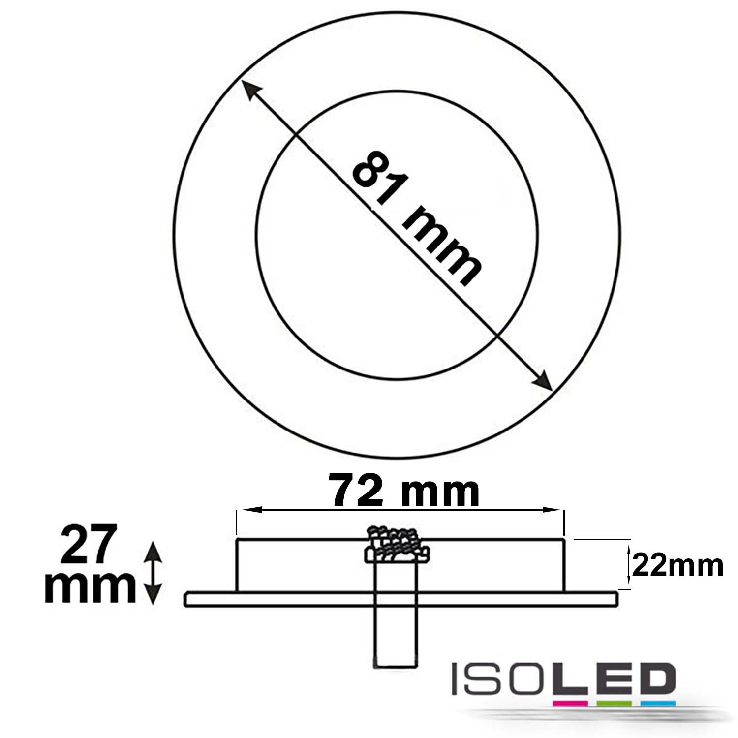 ISOLED Einbaurahmen Ion, rund Pic_2