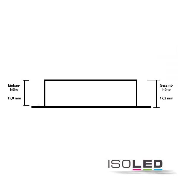 ISOLED Cover Aluminium rund chrom matt Pic_1