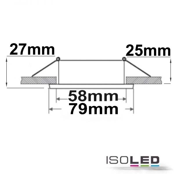 ISOLED Einbaurahmen eckig für GU10/MR16 Pic_2