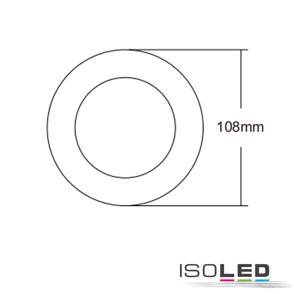 ISOLED Cover Aluminium rund schwarz Pic_2