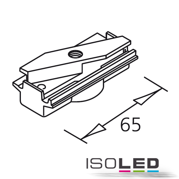 ISOLED 3-Phasen Adapter mechanisch, schwarz Pic_1