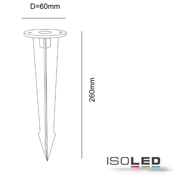 ISOLED Erdspiess für Pollerleuchte 1 Pic_2