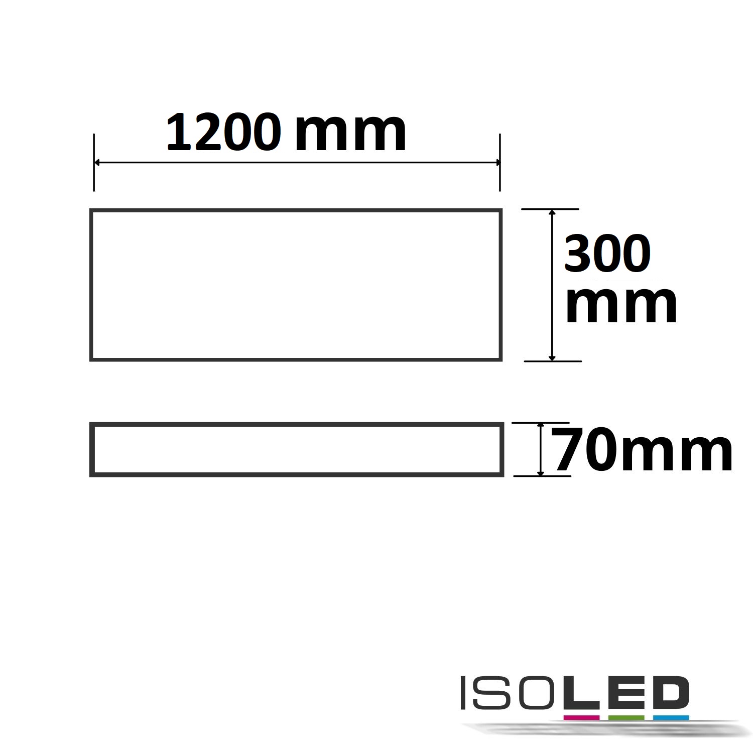 ISOLED Einbaurahmen weiß RAL 9016 Pic_1