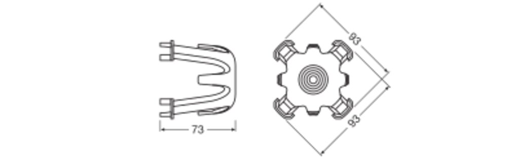 Ledvance SP HOLDER DN68 H65 Pic_2