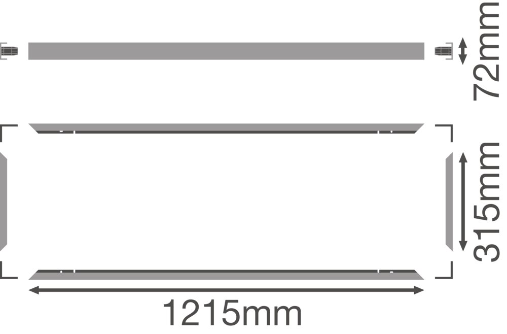 Ledvance PANEL 1200 X 300 SF MOUNT KIT H70 VAL Pic_2