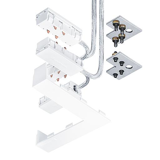 Zumtobel SUP2 TRACK H ELEC-FEED CON 48V 90° WH Pic_1
