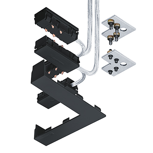 Zumtobel SUP2 TRACK H ELEC-FEED CON 48V 90° BK Pic_1