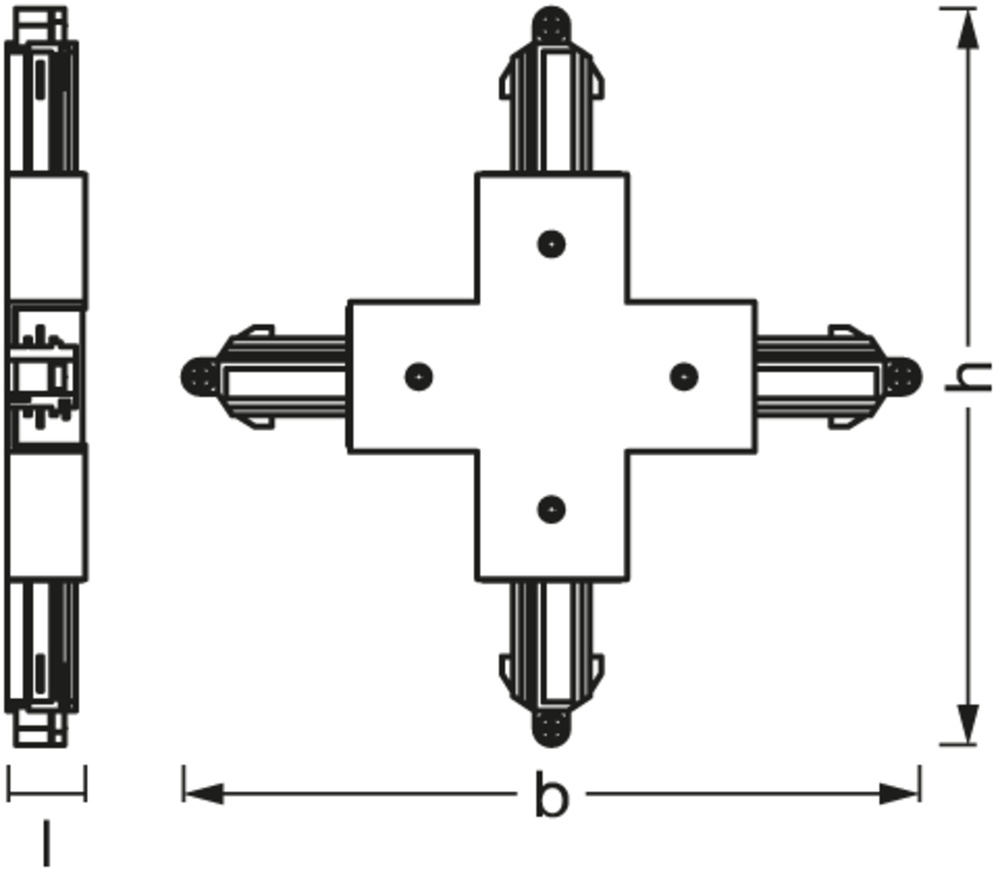 Ledvance Tracklight Cross Connector Black Pic_3