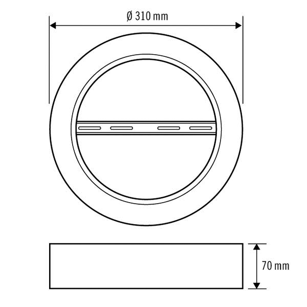 Esylux ELSA-2 MOUNTING FRAME 225 SM WH Pic_2