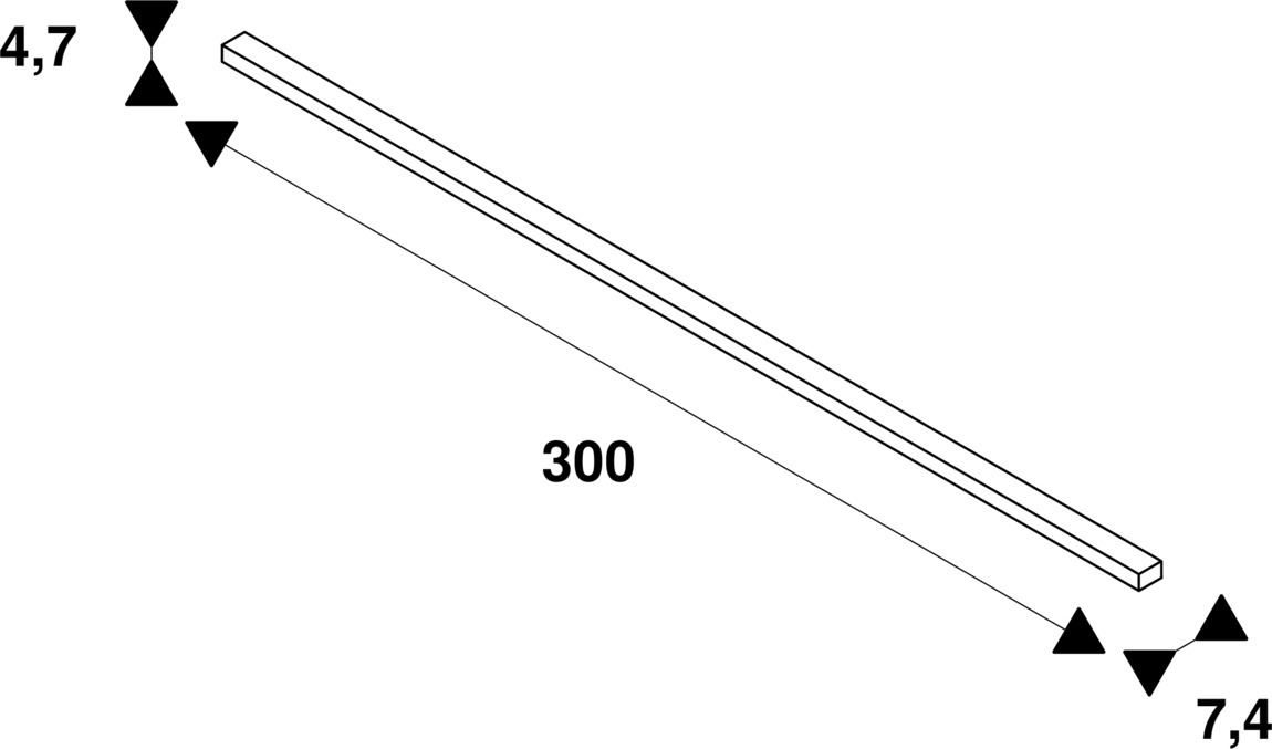 Slv 48V TRACK 3m Einbauschiene DALI schwarz Pic_4