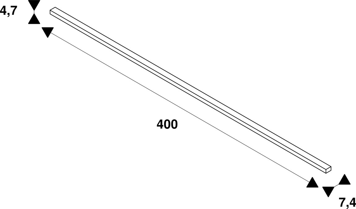 Slv 48V TRACK 4m Einbauschiene DALI weiß Pic_4