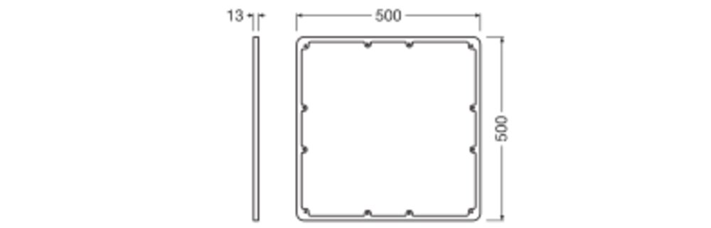 Ledvance SF FLAT 500 SQUARE FRAME SI Pic_2