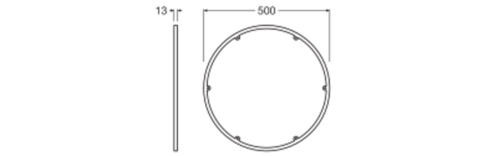 Ledvance SF FLAT 500 ROUND FRAME SI Pic_1