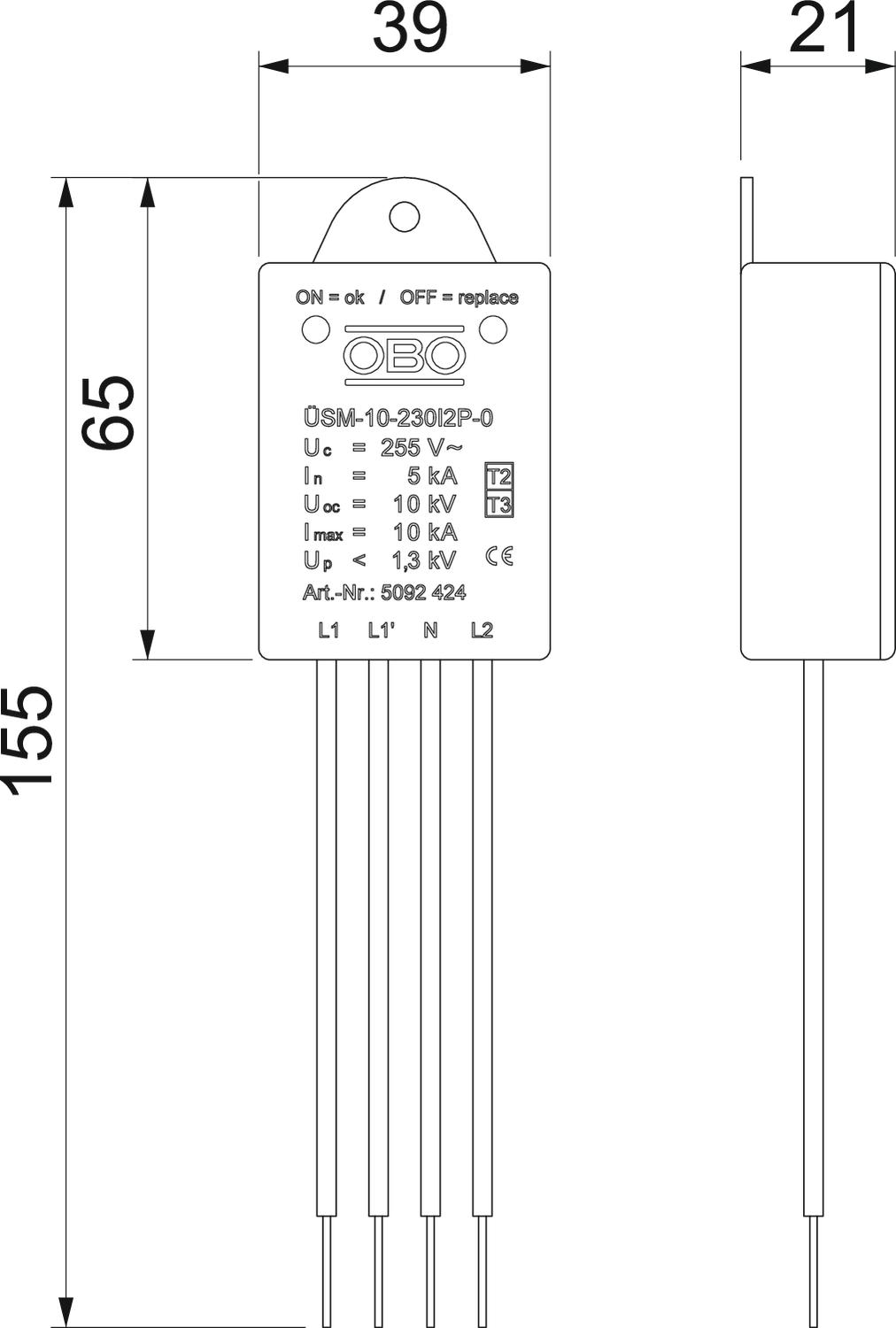 OBO Bettermann ÜSM-10-230I2P-0 Pic_1