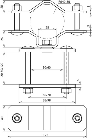 Dehn + Söhne BS D40.50 4K60.120 V2A Pic_1