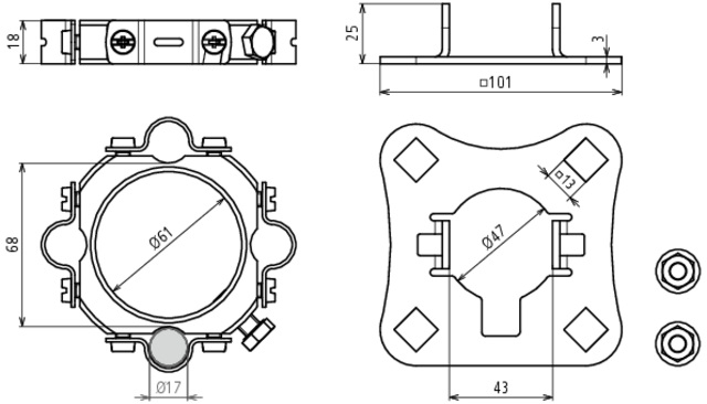 DEHN SE BFS SR D50 4AE HVI LI AL V2A Pic_1