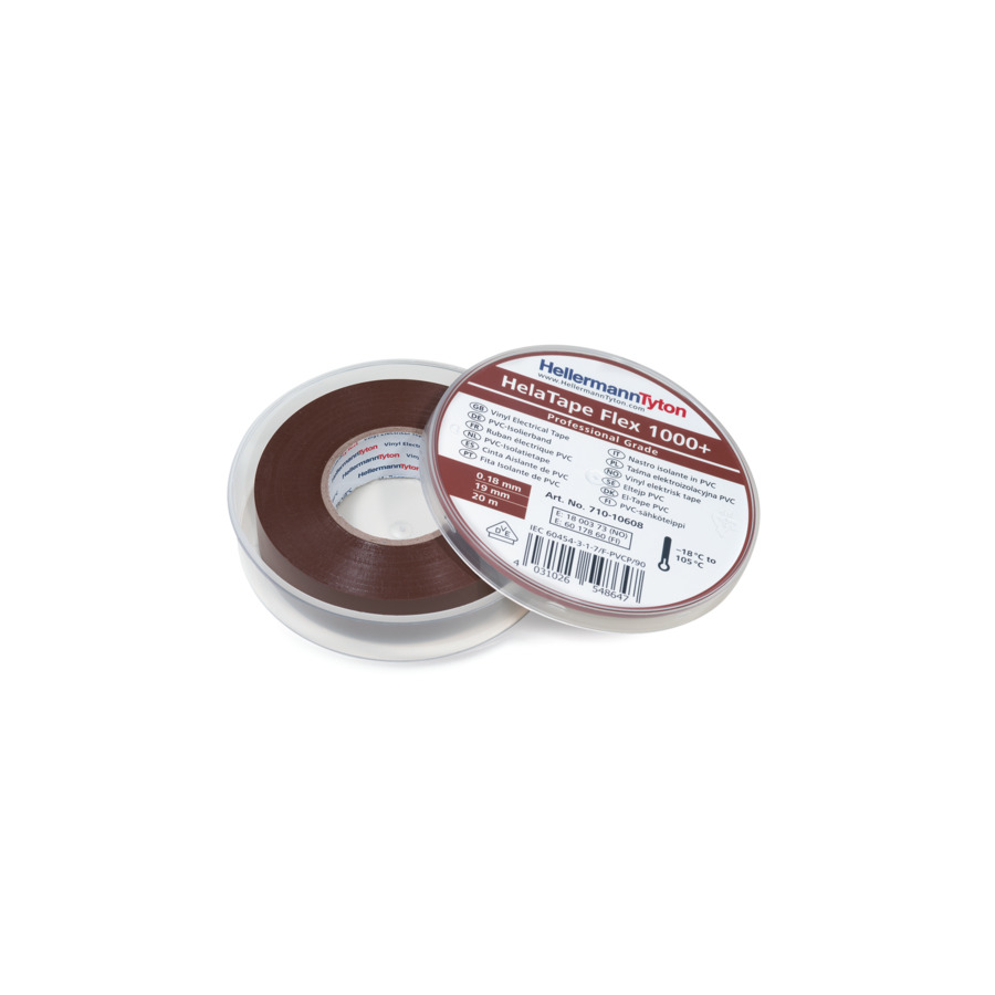 Hellermanntyton HTAPE-FLEX1000+ C 19x20-PVC-BN (20) Pic_2