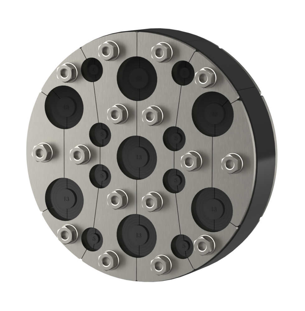 Hauff-technik HRD200 SG 7x10-32+8x3,5-16,5 b40 A2/EPDM Pic_1