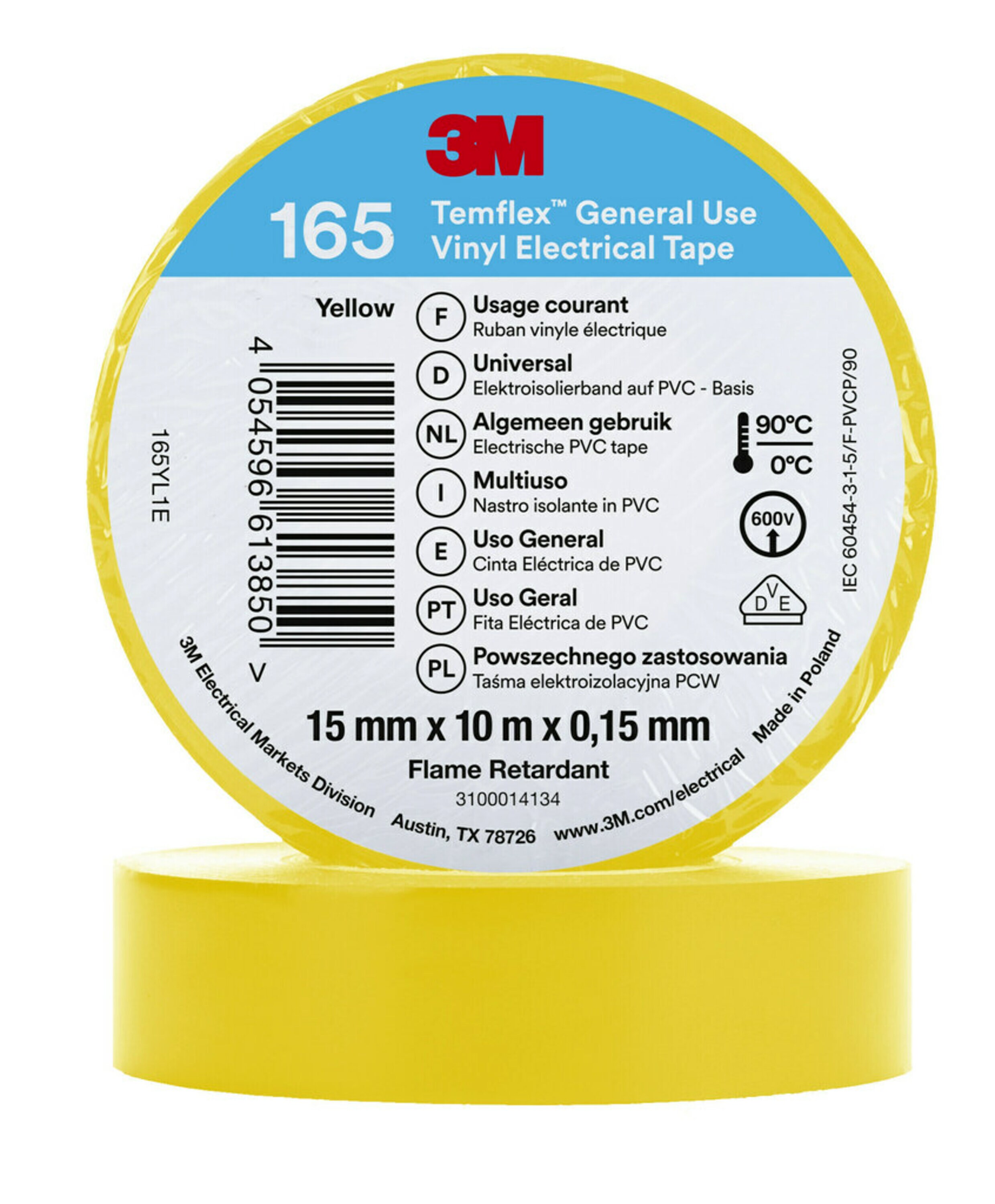 3m Temflex165 15x10Yellow Pic_1