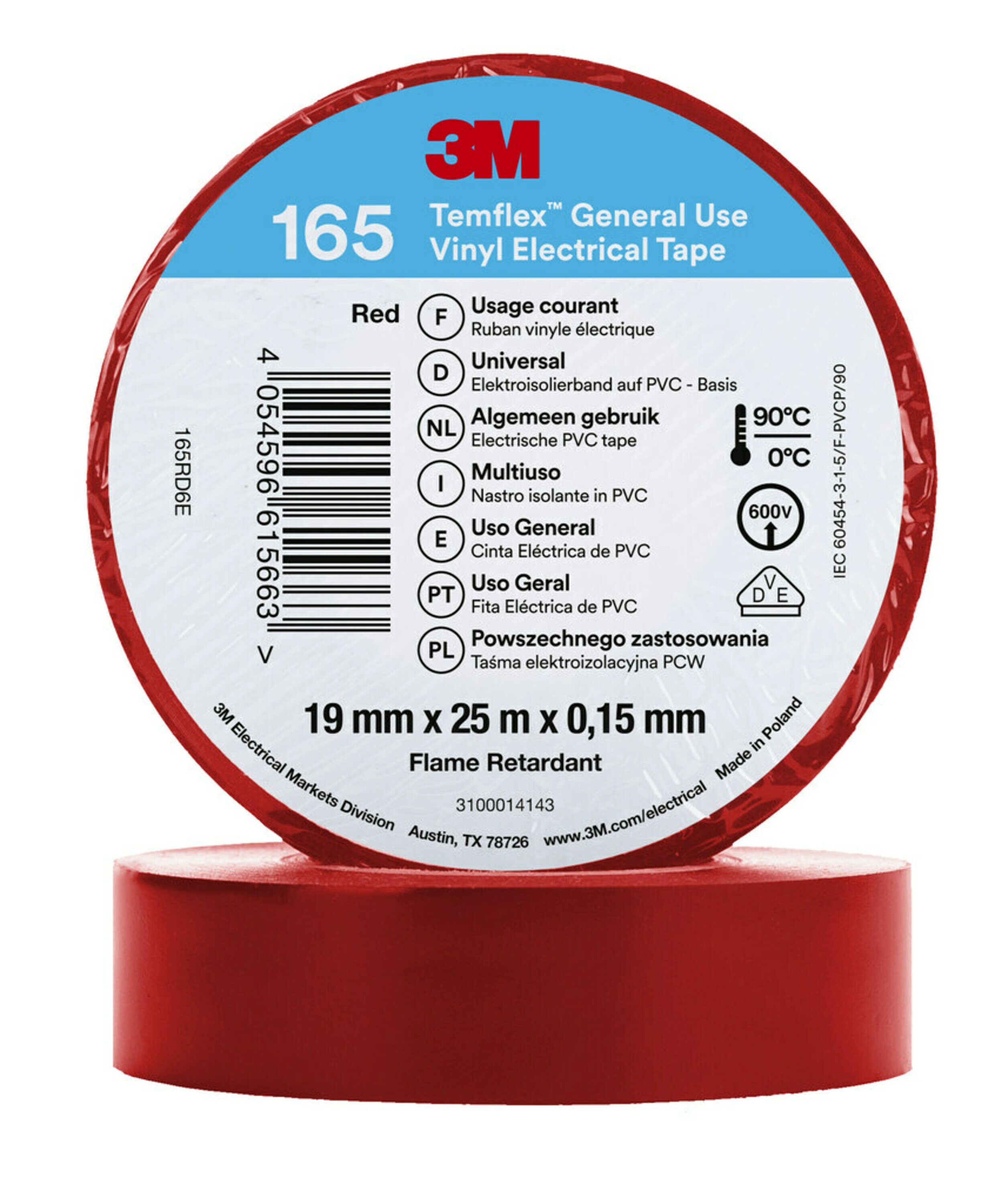 3m Temflex165 19x25Red Pic_1