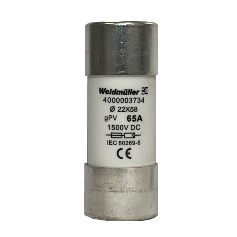 Weidmüller FUSE WSFL 22X58 65A 1K5V GPV Pic_1