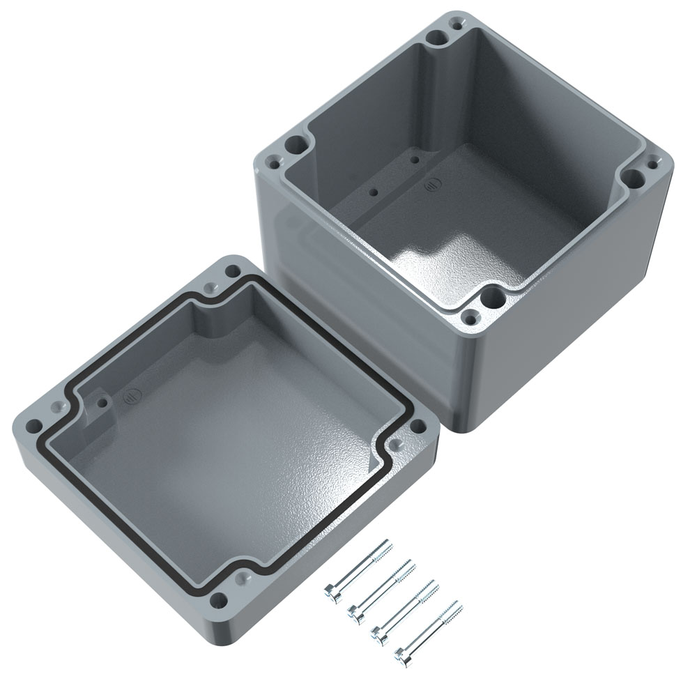 Rose Aluminium Standard Gehäuse 100 x 100 x 81 mm Pic_2