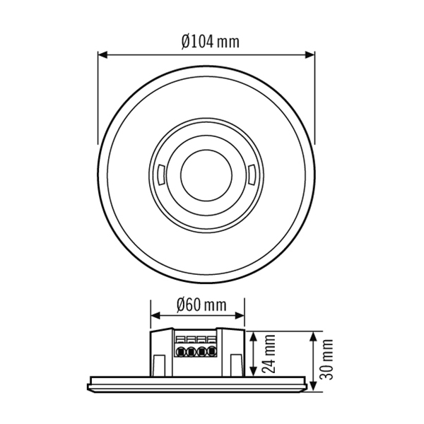 Esylux MD-FLAT 360i/8 LARGE ROUND WHITE Pic_3