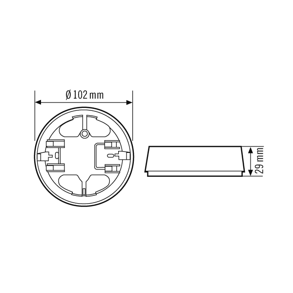 Esylux BASIC MOUNTING BOX IP20 SM WH Pic_2
