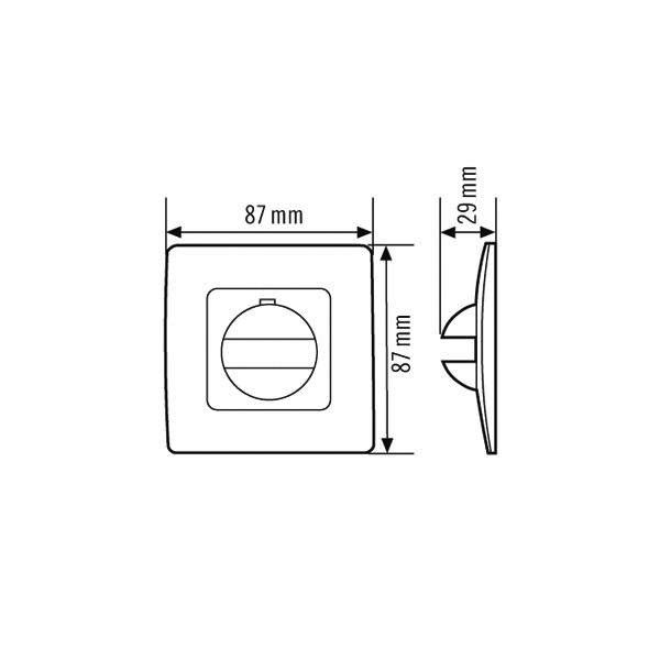 Esylux Abdeckung IP 20 Edelstahl-Optik Pic_1