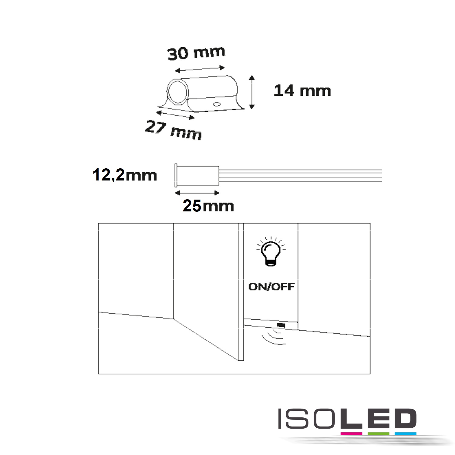 ISOLED MiniAMP Kontakt-SENSOR rund Pic_2