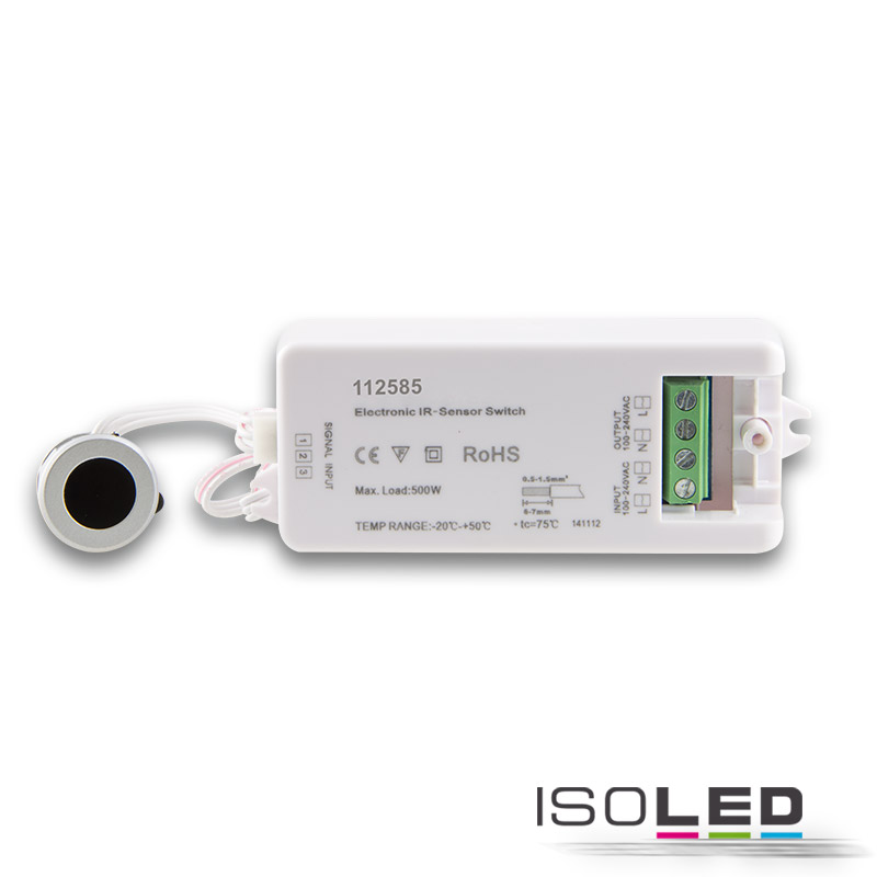 ISOLED Wisch-Schalter mit Sensorkopf silber Pic_2