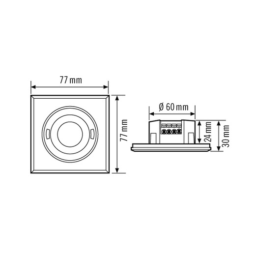 Esylux PD-FLAT 360i/8 SQUARE WHITE Pic_2