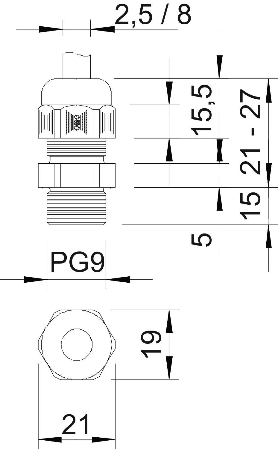 OBO Bettermann V-TEC L PG9 SGR Pic_2