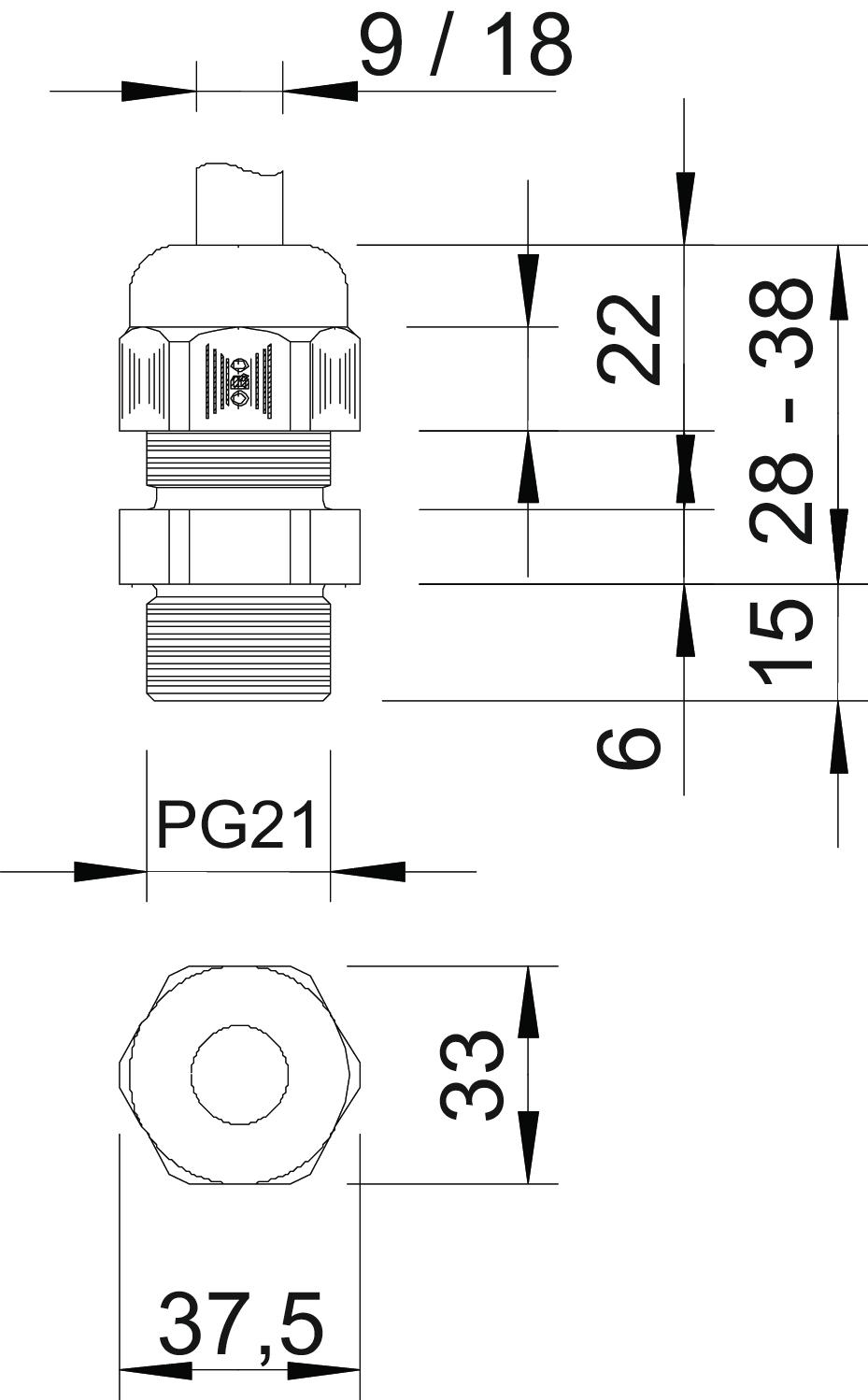 OBO Bettermann V-TEC L PG21 SGR Pic_1