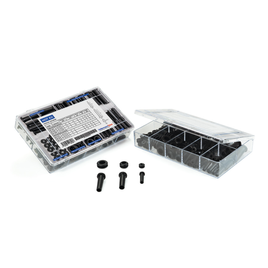 Hellermanntyton HOT Kit PVC-FR BK 10 Pic_1
