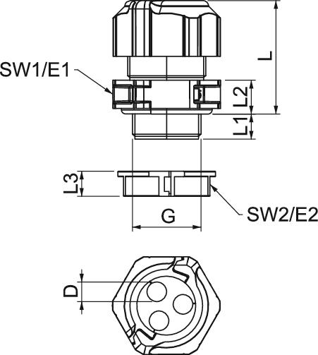 OBO Bettermann V-TEC TB25 3x9 Pic_2