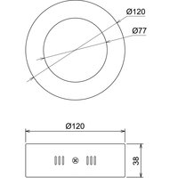Nobile Licht LED Panel Aufbau 120 R weiß 5W neutralweiß Pic_3